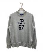 POLO RALPH LAURENポロ・ラルフローレン）の古着「モノグラム コットン セーター」｜グレー