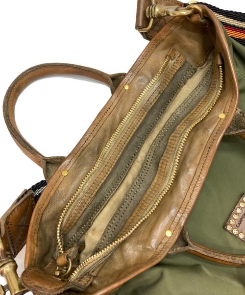 campomaggi（カンポマッジ）campomaggi (カンポマッジ) ナイロン2WAYショルダーバッグ カーキの古着・服飾アイテム