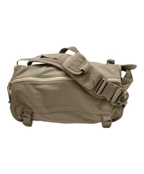 PORTER（ポーター）PORTER (ポーター) KLUNKERZ メッセンジャーバッグ ベージュの古着・服飾アイテム