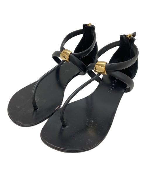 VICINI（ヴィッチーニ）VICINI (ヴィッチーニ) サンダル ブラック サイズ:35の古着・服飾アイテム
