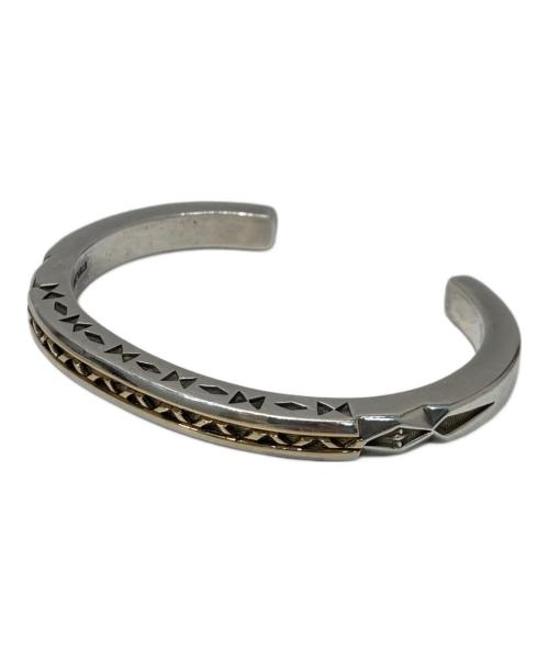 Navajo（ナバホ）NAVAJO (ナバホ) スクエアワイヤー バングル シルバーの古着・服飾アイテム