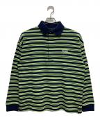 MAISON SPECIALメゾンスペシャル）の古着「FOAM Printing Logo Border Polo Shirt」｜グリーン
