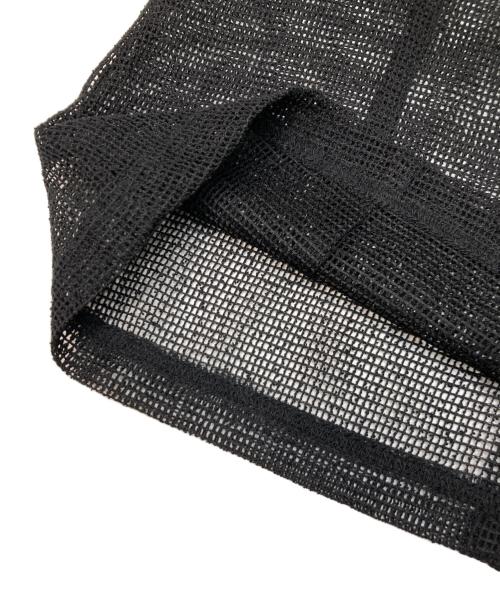 MAISON SPECIAL（メゾンスペシャル）MAISON SPECIAL (メゾンスペシャル) 2way Mesh Fabric Embroidery Numbering Tops ブラック サイズ:FREE 未使用品の古着・服飾アイテム