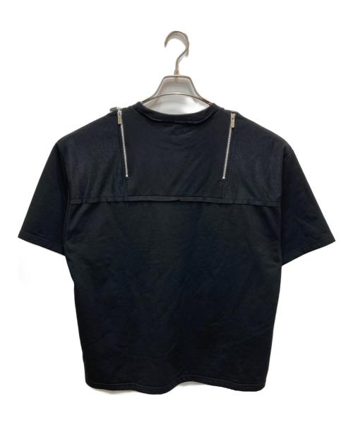 MAISON SPECIAL（メゾンスペシャル）MAISON SPECIAL (メゾンスペシャル) Shoulder Zip Design T-shirt ブラック サイズ:FREE 未使用品の古着・服飾アイテム