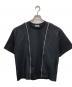 MAISON SPECIAL（メゾンスペシャル）の古着「Shoulder Zip Design T-shirt」｜ブラック