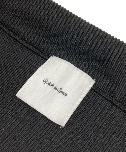 Spick and Span（スピック＆スパン）Spick and Span (スピックアンドスパン) ウォッシャブクルーネックカーディガン ブラック サイズ:不明（実寸参照）の古着・服飾アイテム