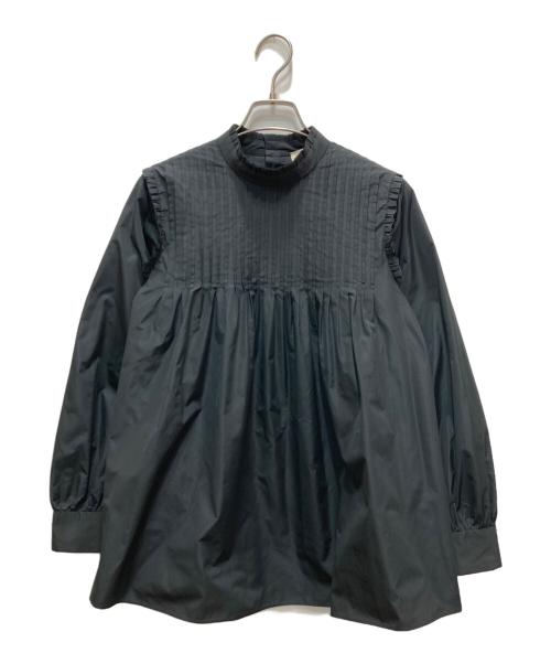 UNITED ARROWS TOKYO（ユナイテッドアローズトウキョウ）UNITED ARROWS TOKYO (ユナイテッドアローズトウキョウ) ピンタックブラウス ブラック サイズ:38の古着・服飾アイテム