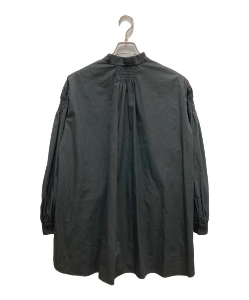 ASTRAET（アストラット）ASTRAET (アストラット) パフスリーブ スタンドカラーブラウス ブラック サイズ:FREEの古着・服飾アイテム