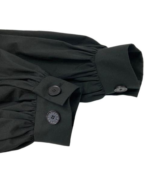 ASTRAET（アストラット）ASTRAET (アストラット) パフスリーブ スタンドカラーブラウス ブラック サイズ:FREEの古着・服飾アイテム