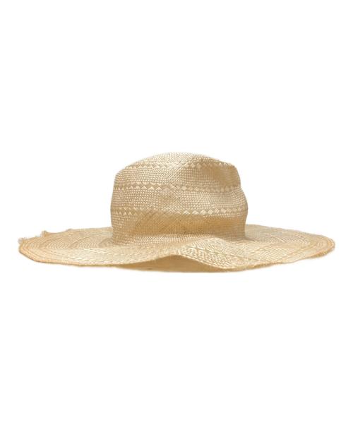 kijima takayuki（キジマタカユキ）kijima takayuki (キジマタカユキ) ラフィアハット ベージュ サイズ:FREEの古着・服飾アイテム