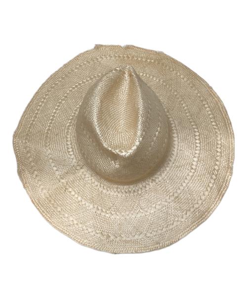 kijima takayuki（キジマタカユキ）kijima takayuki (キジマタカユキ) ラフィアハット ベージュ サイズ:FREEの古着・服飾アイテム