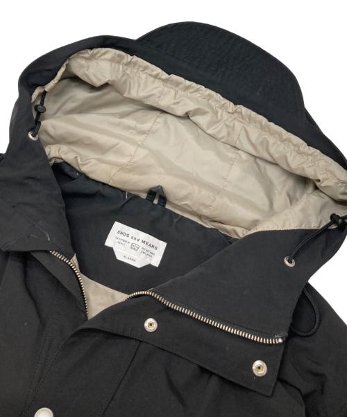 ENDS and MEANS（エンズアンド ミーンズ）ENDS and MEANS (エンズアンド ミーンズ) マウンテンパーカー ブラック サイズ:XLARGEの古着・服飾アイテム
