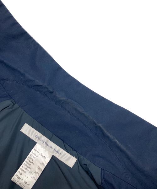 EEL（イール）EEL (イール) ペーパーチェスターコート ネイビー サイズ:Lの古着・服飾アイテム
