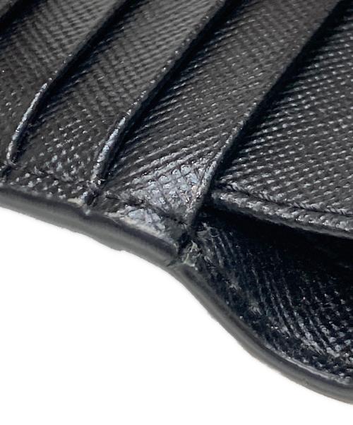 MARNI（マルニ）MARNI (マルニ) サフィアーノレザー2つ折りウォレット ネイビー×ブラックの古着・服飾アイテム