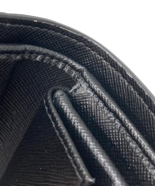 MARNI（マルニ）MARNI (マルニ) サフィアーノレザー2つ折りウォレット ネイビー×ブラックの古着・服飾アイテム