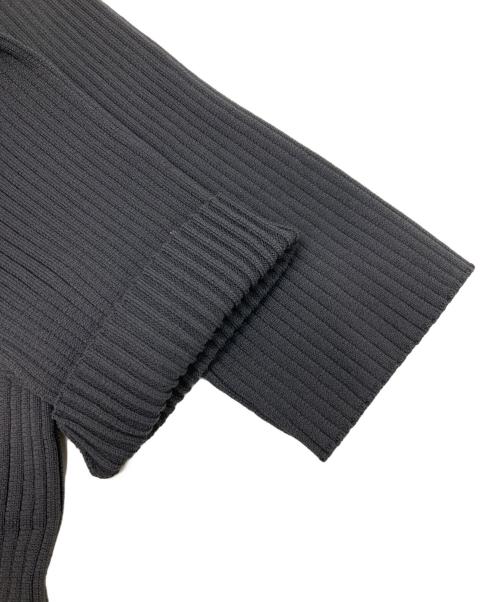 UNITED ARROWS TOKYO（ユナイテッドアローズトウキョウ）UNITED ARROWS TOKYO (ユナイテッドアローズトウキョウ) レースカラーS/Sニット グレー サイズ:不明（実寸参照）の古着・服飾アイテム