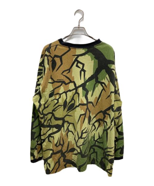 PREDATOR CAMOUFLAGE（プレデター カモフラージュ）PREDATOR CAMOUFLAGE (プレデター カモフラージュ) プレデターカモロングスリーブカットソー ブラウン サイズ:XXLの古着・服飾アイテム