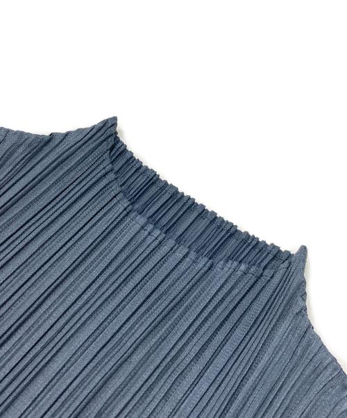 PLEATS PLEASE（プリーツプリーズ）PLEATS PLEASE (プリーツプリーズ) プリーツカットソー ブルー サイズ:3の古着・服飾アイテム