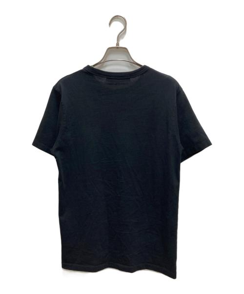 maison kitsune（メゾンキツネ）maison kitsune (メゾンキツネ) グレーフォクスヘッドロゴTシャツ ブラック サイズ:XXSの古着・服飾アイテム