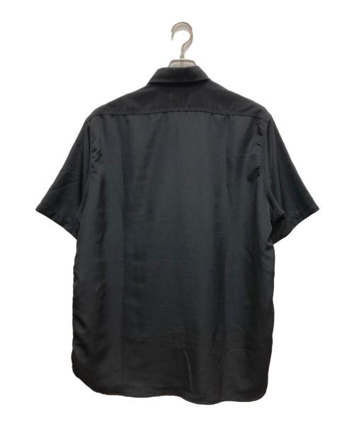 Needles（ニードルズ）Needles (ニードルズ) S/S WORK SHIRT Poly Cloth/パピヨン刺繍 半袖 ワークシャツ ブラック サイズ:XLの古着・服飾アイテム