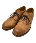 PADRONEパドローネ）の古着「DERBY PLAIN TOE SHOES」｜ブラウン