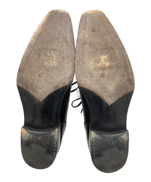 Perfetto（ペルフェット）Perfetto (ペルフェット) キャップトゥ内羽根ドレスシューズ ブラック サイズ:7の古着・服飾アイテム