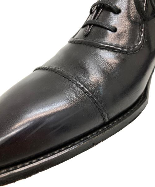 Perfetto（ペルフェット）Perfetto (ペルフェット) キャップトゥ内羽根ドレスシューズ ブラック サイズ:7の古着・服飾アイテム