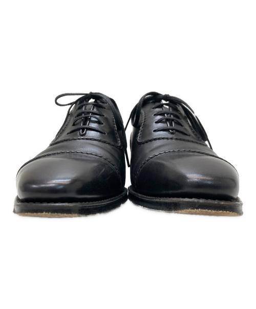 Perfetto（ペルフェット）Perfetto (ペルフェット) キャップトゥ内羽根ドレスシューズ ブラック サイズ:7の古着・服飾アイテム