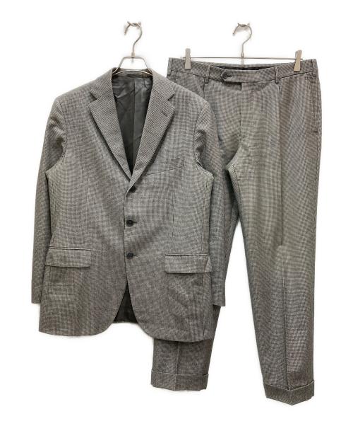 Belvest（ベルヴェスト）Belvest (ベルヴェスト) ハウンドトゥースウールセットアップスーツ グレー サイズ:50の古着・服飾アイテム