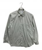 STEVEN ALANスティーブンアラン）の古着「TR オンブレ― チェック レギュラーカラー シャツ」｜グリーン