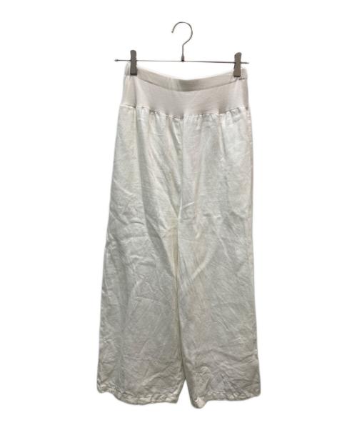 BEARDSLEY（ビアズリー）BEARDSLEY (ビアズリー) ウエストリブパンツ ホワイト サイズ:Fの古着・服飾アイテム
