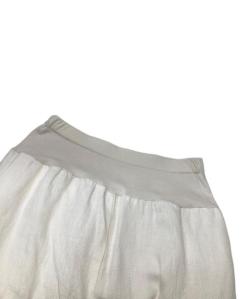 BEARDSLEY（ビアズリー）BEARDSLEY (ビアズリー) ウエストリブパンツ ホワイト サイズ:Fの古着・服飾アイテム