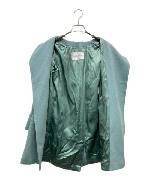 MaxMara（マックスマーラ）MaxMara (マックスマーラ) RIALTO/ピュアキャメルフーデッドコート ミントグリーン サイズ:40の古着・服飾アイテム