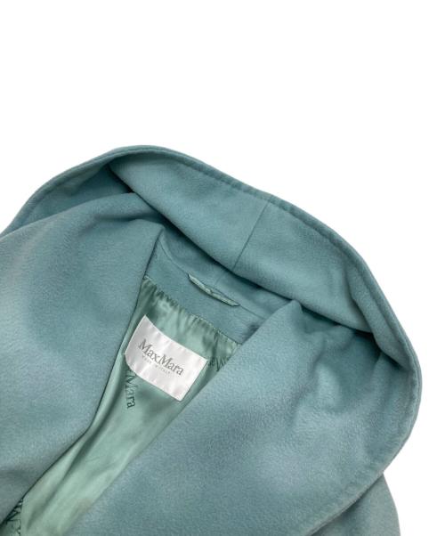 MaxMara（マックスマーラ）MaxMara (マックスマーラ) RIALTO/ピュアキャメルフーデッドコート ミントグリーン サイズ:40の古着・服飾アイテム
