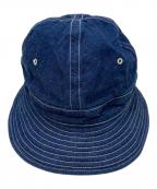 WAREHOUSEウエアハウス）の古着「DUCK DIGGER DENIM ARMY HAT」｜インディゴ
