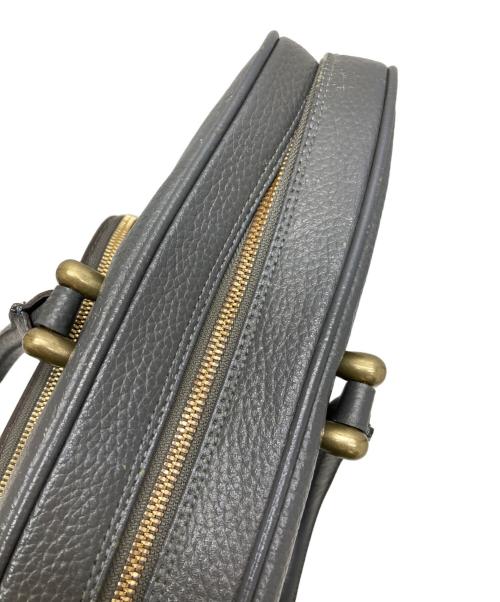 TOFF&LOADSTONE（トフアンドロードストーン）TOFF&LOADSTONE (トフアンドロードストーン) レザーブリーフケース グレーの古着・服飾アイテム