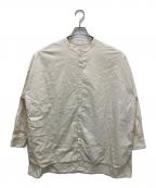 GALLEGO DESPORTESギャレゴデスポート）の古着「オーバーサイズバンドカラーシャツ」｜アイボリー