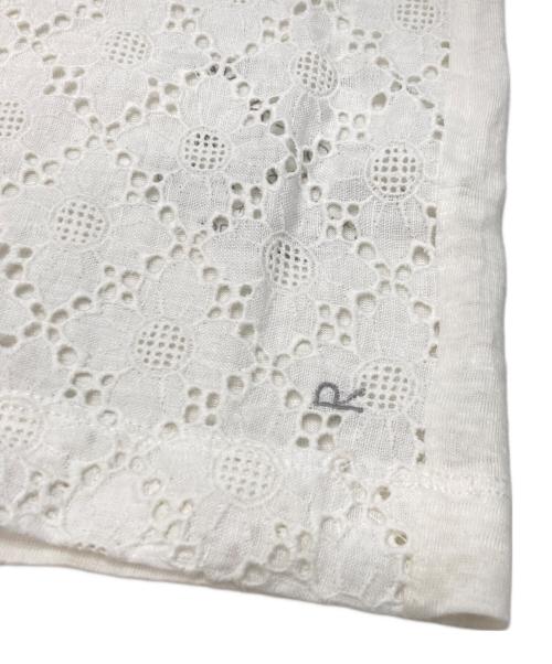 45R（フォーティファイブ・アール）45R (フォーティファイブ・アール) リネン天竺のカットワークテントTシャツ ホワイト サイズ:1の古着・服飾アイテム