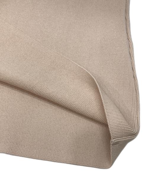 BORDERS at BALCONY（ボーダーズアットバルコニー）BORDERS at BALCONY (ボーダーズアットバルコニー) パールニット ブラウン サイズ:36の古着・服飾アイテム