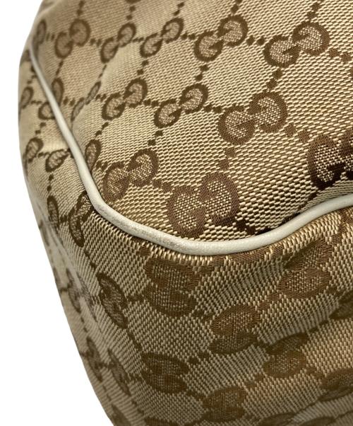 GUCCI（グッチ）GUCCI (グッチ) GGキャンバスハンドバッグ ベージュの古着・服飾アイテム