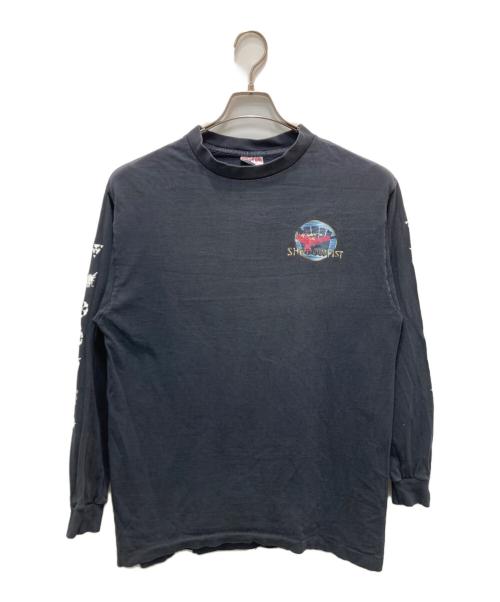 SoF Tee（ソフ ティー）SoF Tee (ソフ ティー) Z-Man Shadowfist Silver Band Action Game T-shirt グレー サイズ:Lの古着・服飾アイテム