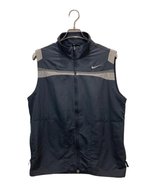 NIKE GOLF（ナイキゴルフ）NIKE GOLF (ナイキゴルフ) ナイロンベスト ブラック サイズ:Lの古着・服飾アイテム