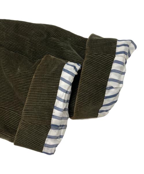 maison kitsune（メゾンキツネ）MAISON KITSUNE (メゾンキツネ) 金釦コーデュロイテーラードジャケット グリーン サイズ:Sの古着・服飾アイテム