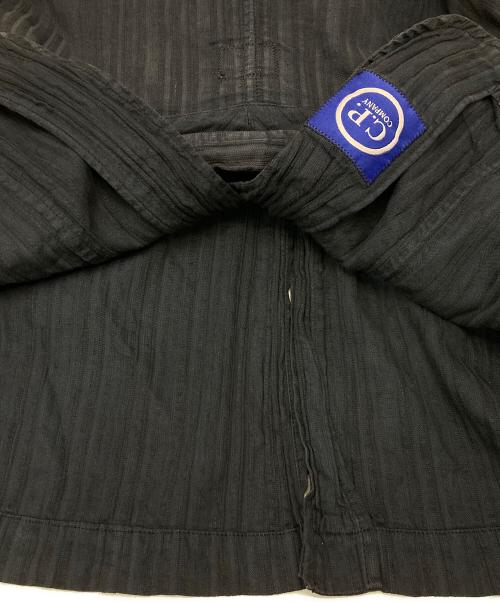 C.P COMPANY（シーピーカンパニー）C.P COMPANY (シーピーカンパニー) コットンリネンジャケット ネイビー サイズ:Lの古着・服飾アイテム