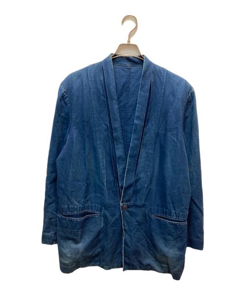 ISSEY MIYAKE（イッセイミヤケ）ISSEY MIYAKE (イッセイミヤケ) インディゴ染め1Bジャケット ネイビー サイズ:Sの古着・服飾アイテム
