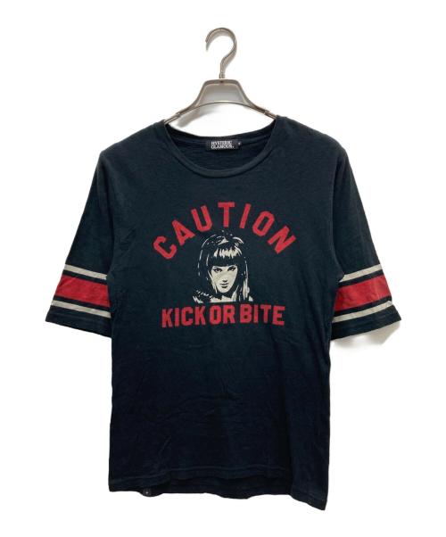 Hysteric Glamour（ヒステリックグラマー）Hysteric Glamour (ヒステリックグラマー) 5分丈Ｔシャツ ブラック サイズ:Sの古着・服飾アイテム