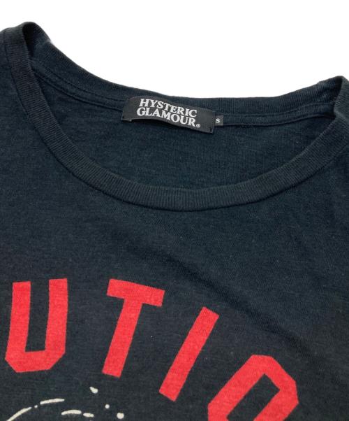 Hysteric Glamour（ヒステリックグラマー）Hysteric Glamour (ヒステリックグラマー) 5分丈Ｔシャツ ブラック サイズ:Sの古着・服飾アイテム