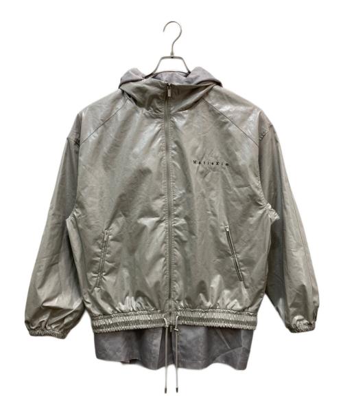 COACH（コーチ）COACH (コーチ) Matin Kim (マーティン・キム) レイヤードコーティングフーディージャンパー グレー サイズ:FREE 未使用品の古着・服飾アイテム