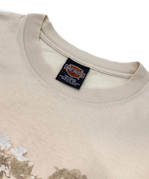HARLEY-DAVIDSON（ハーレーダビッドソン）HARLEY-DAVIDSON (ハーレーダビッドソン) Tシャツ ベージュ サイズ:Lの古着・服飾アイテム