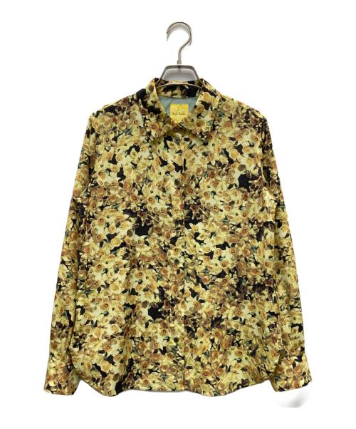 PAUL SMITH（ポールスミス）PAUL SMITH (ポールスミス) 総柄シャツ イエロー サイズ:40の古着・服飾アイテム
